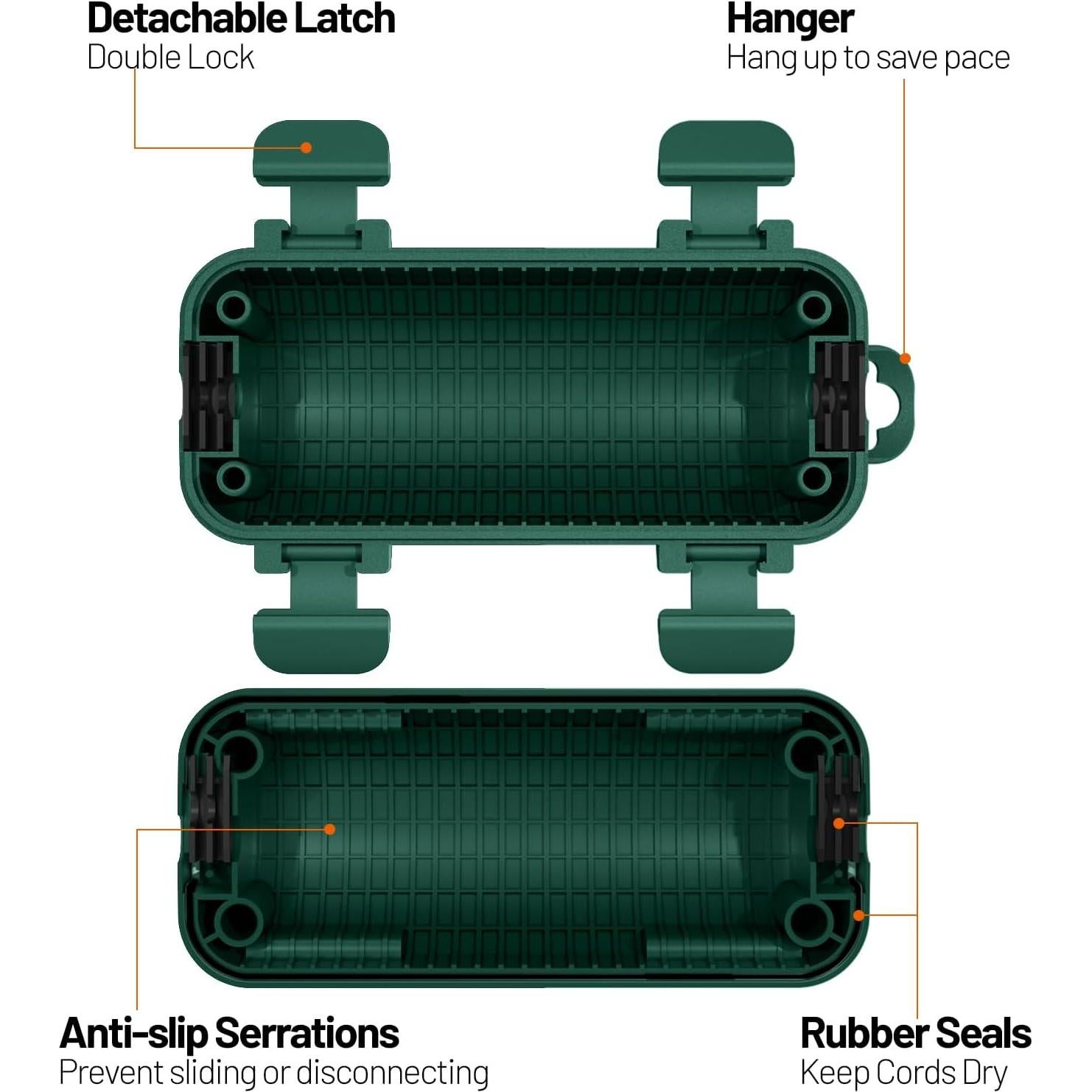 Cubierta de Cable de Extensión Impermeable CFMASTER Verde