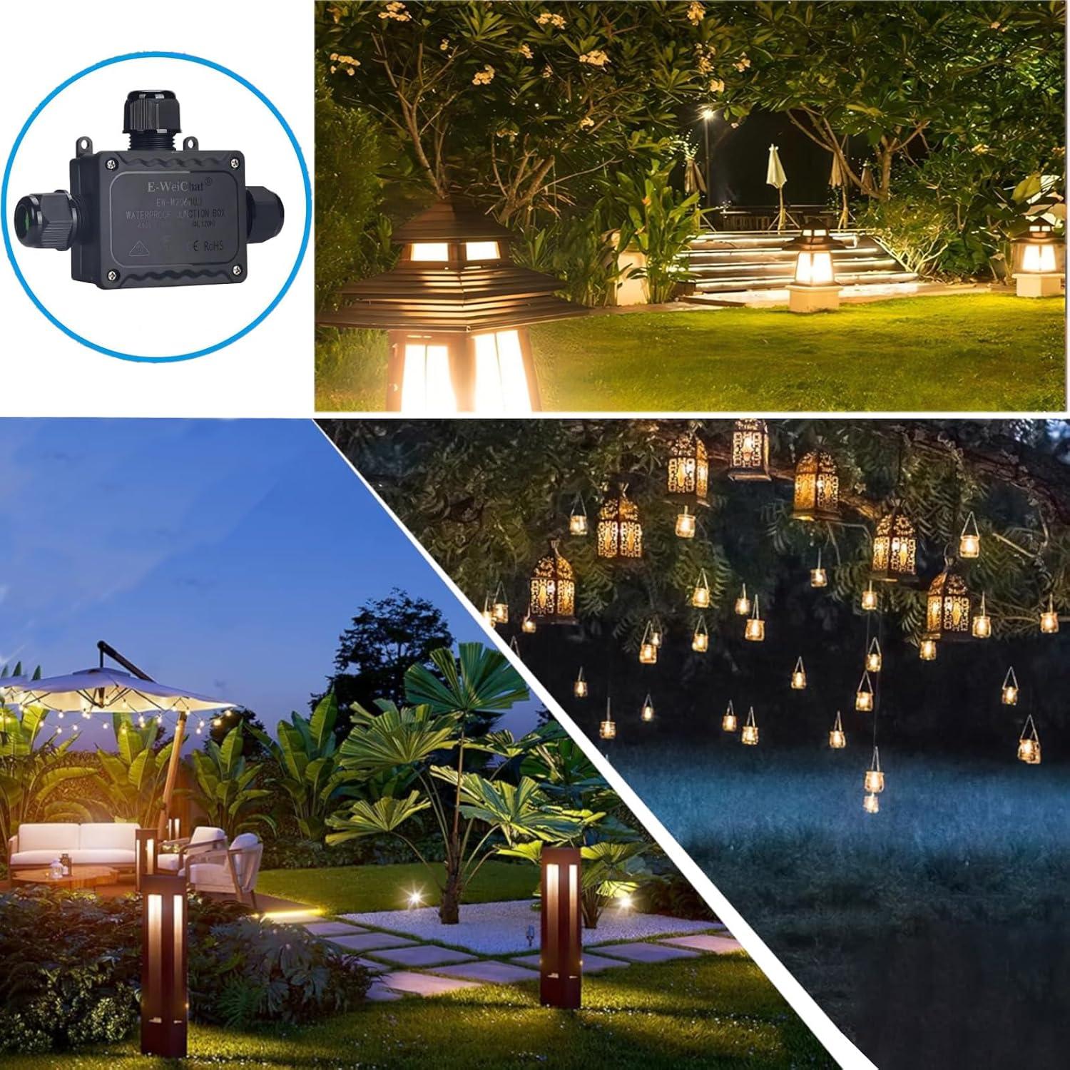 Caja de Conexiones Impermeable KLJ 3 Vías T IP68 5-12mm