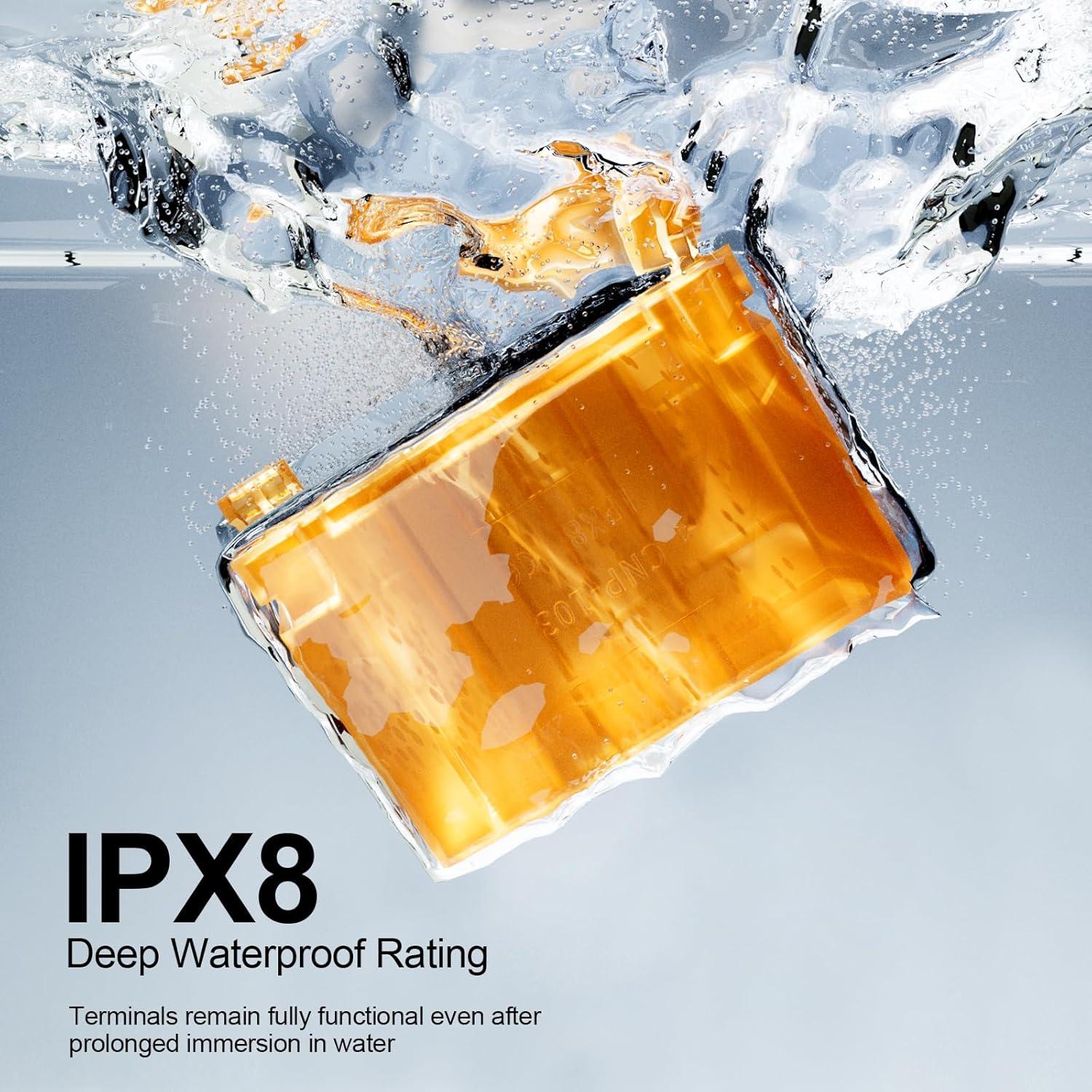 4 Piezas Cajas de Gel Impermeables New.Sunny IPX8