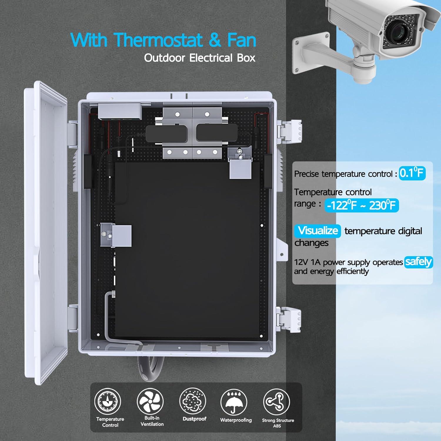 Caja Eléctrica Exterior Akwscyby IP65 39.88x27.94x14.99cm