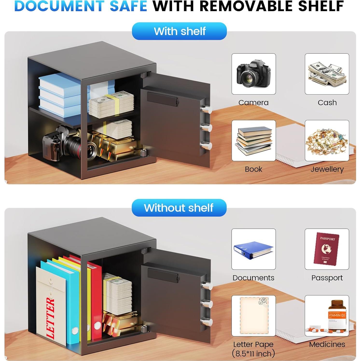 Caja Fuerte FOWORE 1.8 Pies³ A Prueba de Fuego y Agua