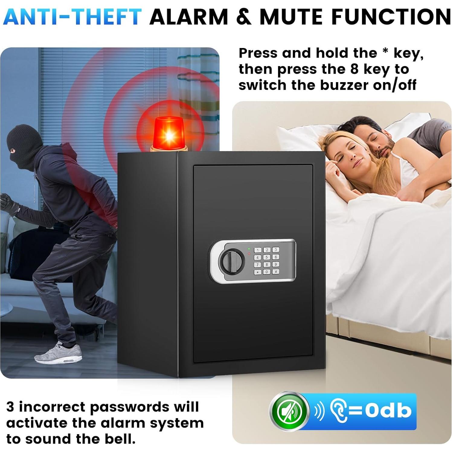 Caja Fuerte FOWORE 1.8 Pies³ A Prueba de Fuego y Agua