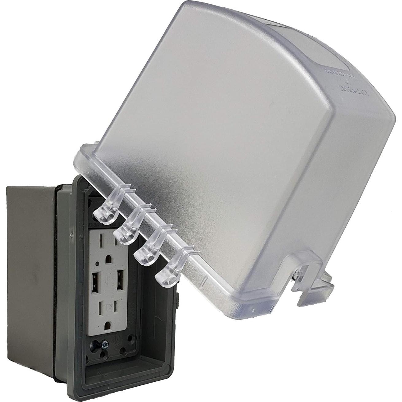 Cubierta de Salida Exterior Profunda Sealproof 1 Gang 13,34 cm