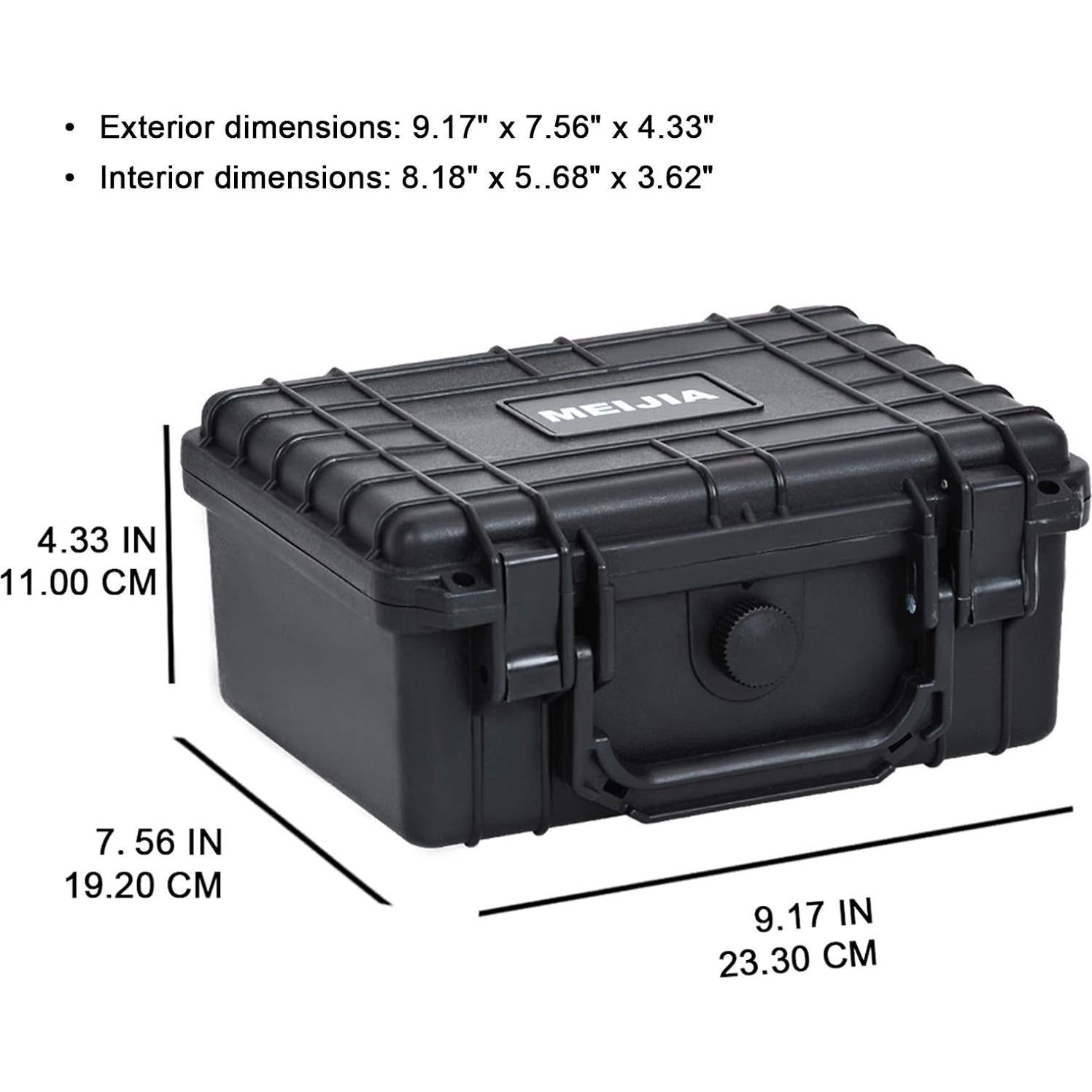 Funda Dura Impermeable MEIJIA para Cámara Compacta 23x19cm