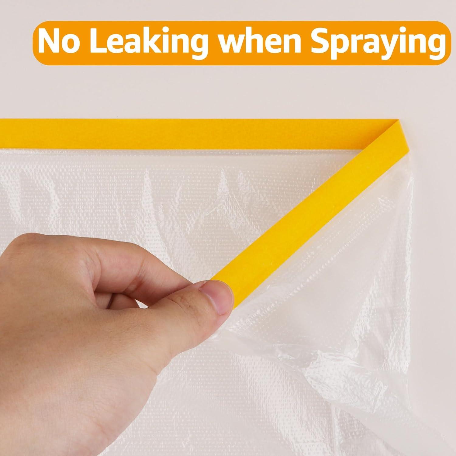 4 Rollos Cubierta Plástica Pre-Cinta 2,68m x 19,81m LOYORTY