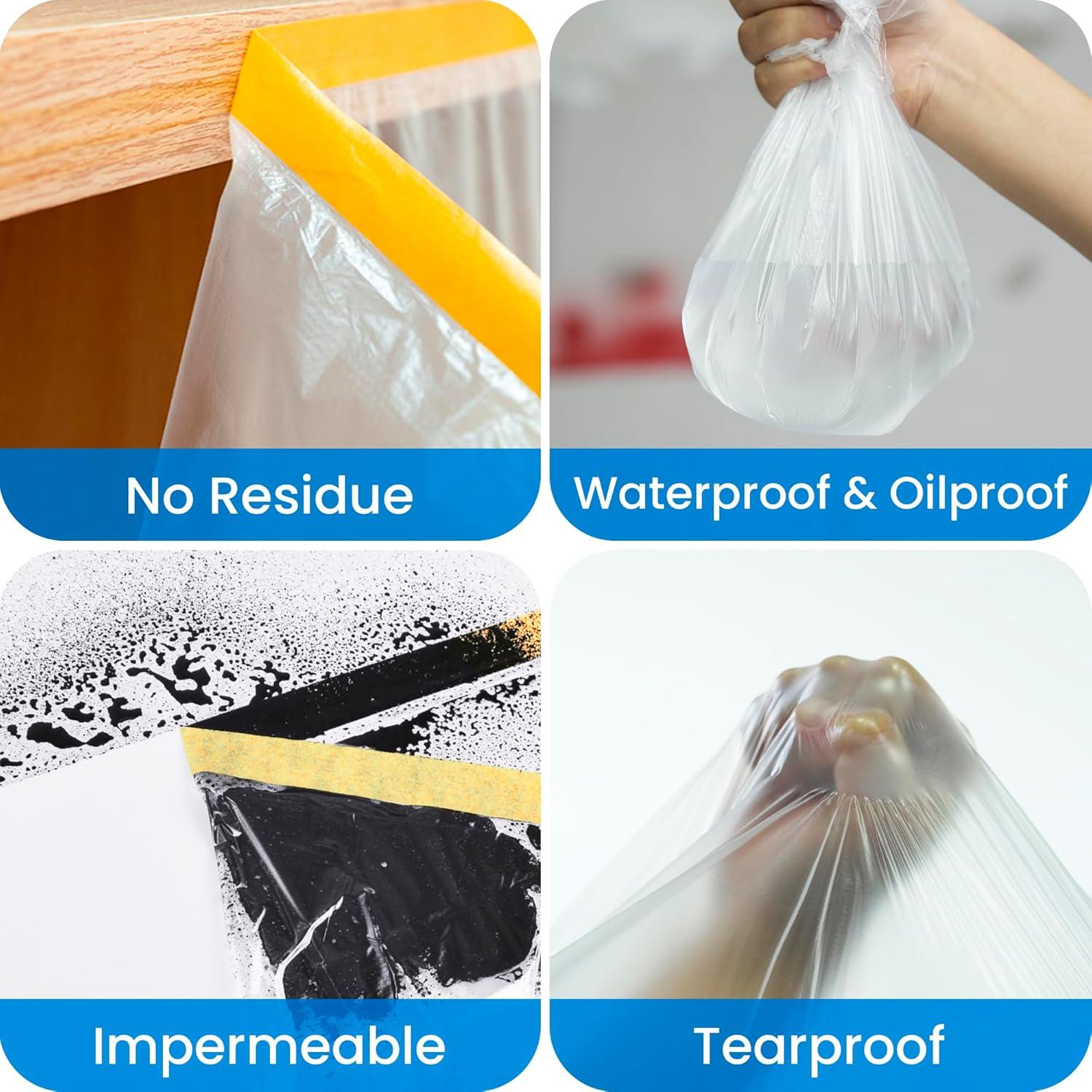 Cinta de enmascarar TAPEBEAR 22x90 pies extra gruesa