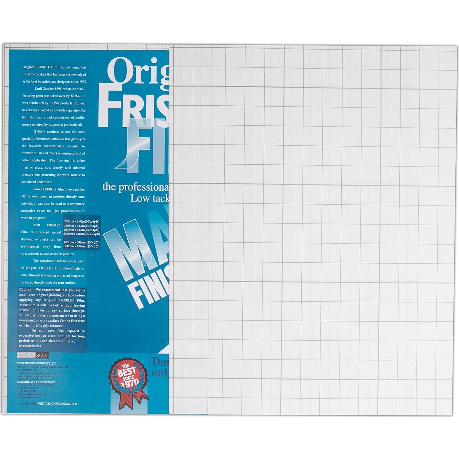 Película Frisket Original Mate 38x25cm Armadillo 8-Pack