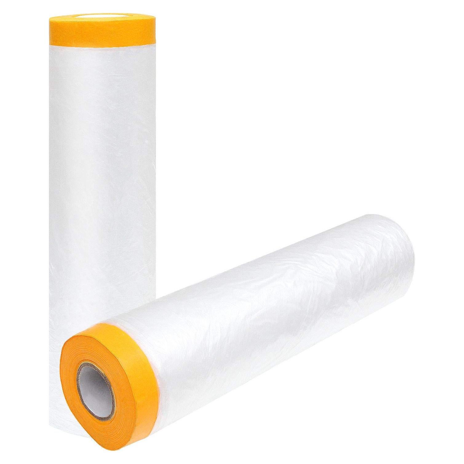 Película plástica de enmascarar 4m x 20m con cinta adhesiva