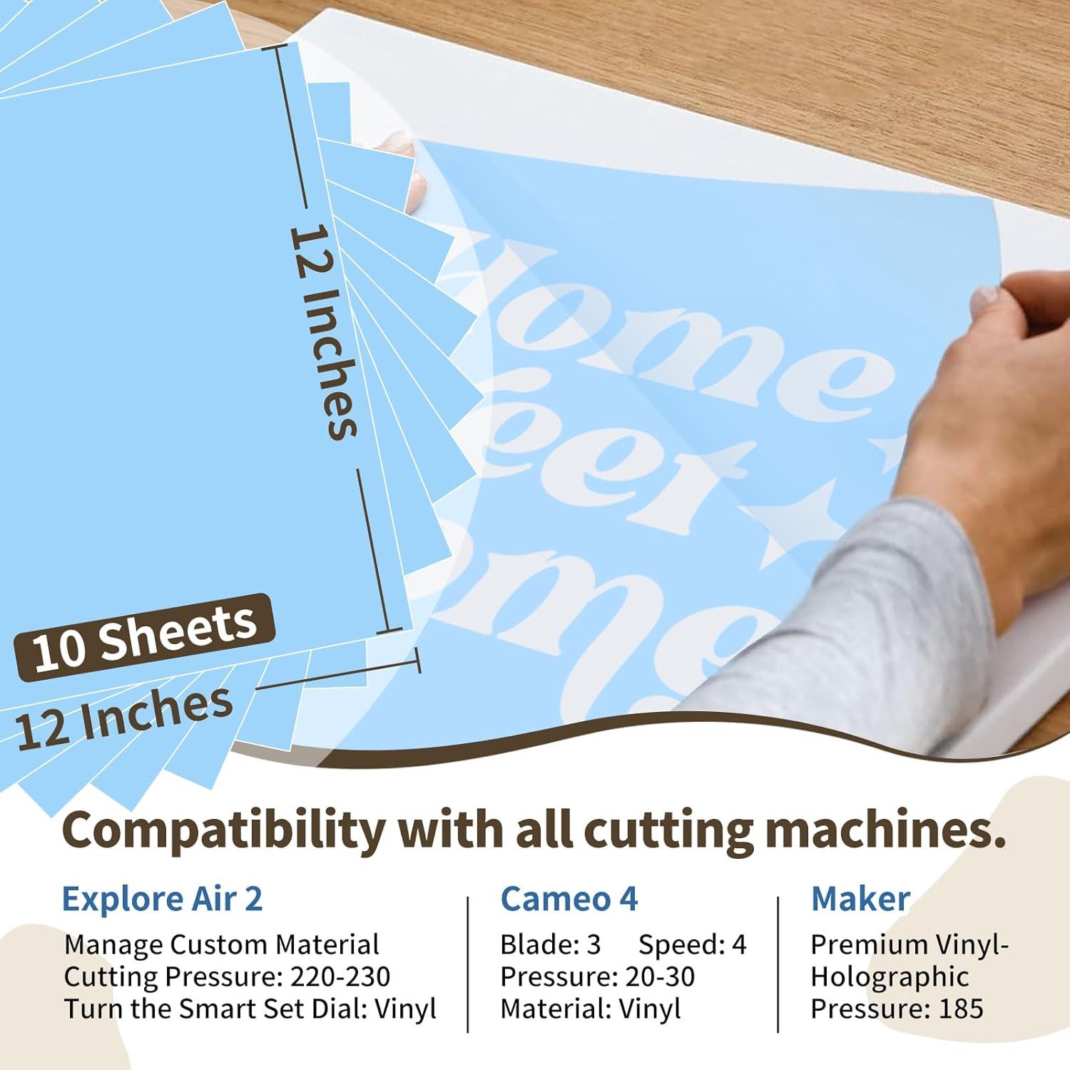 TECKWRAP Película Stencil Azul 10 Hojas 30,48 cm x 30,48 cm