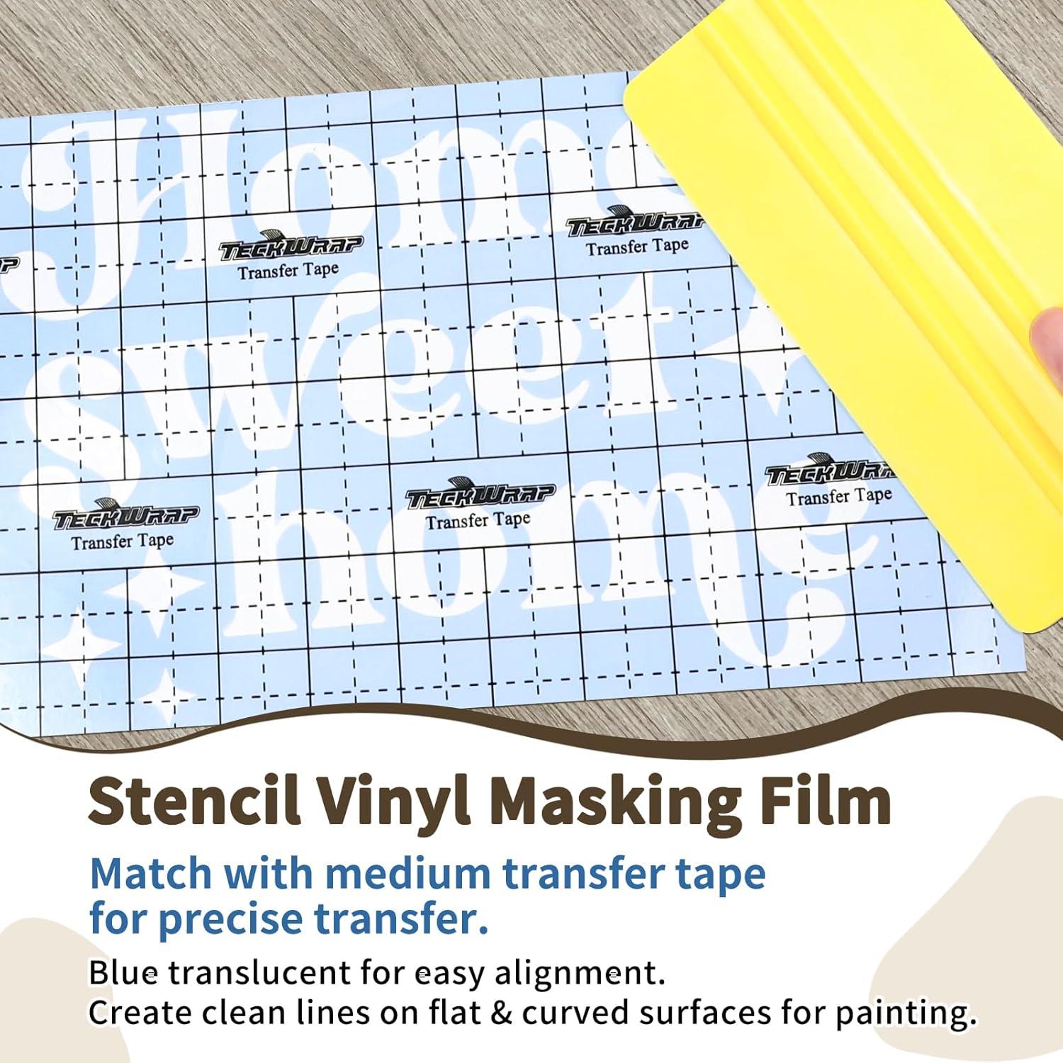 TECKWRAP Película Stencil Azul 10 Hojas 30,48 cm x 30,48 cm