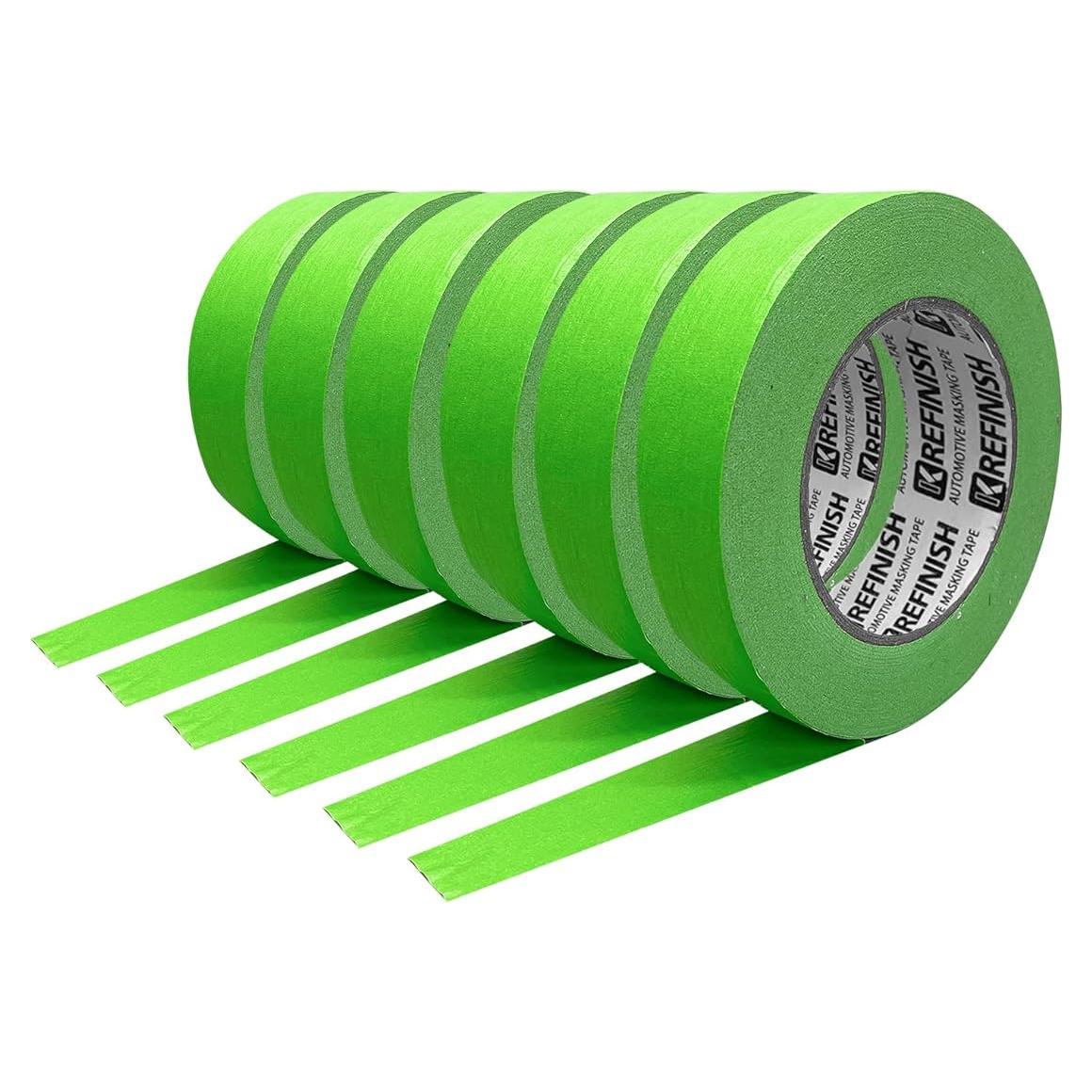 Cinta de Pintor KREFINISH Verde 1.8 cm x 54.86 m - 6 Rollos