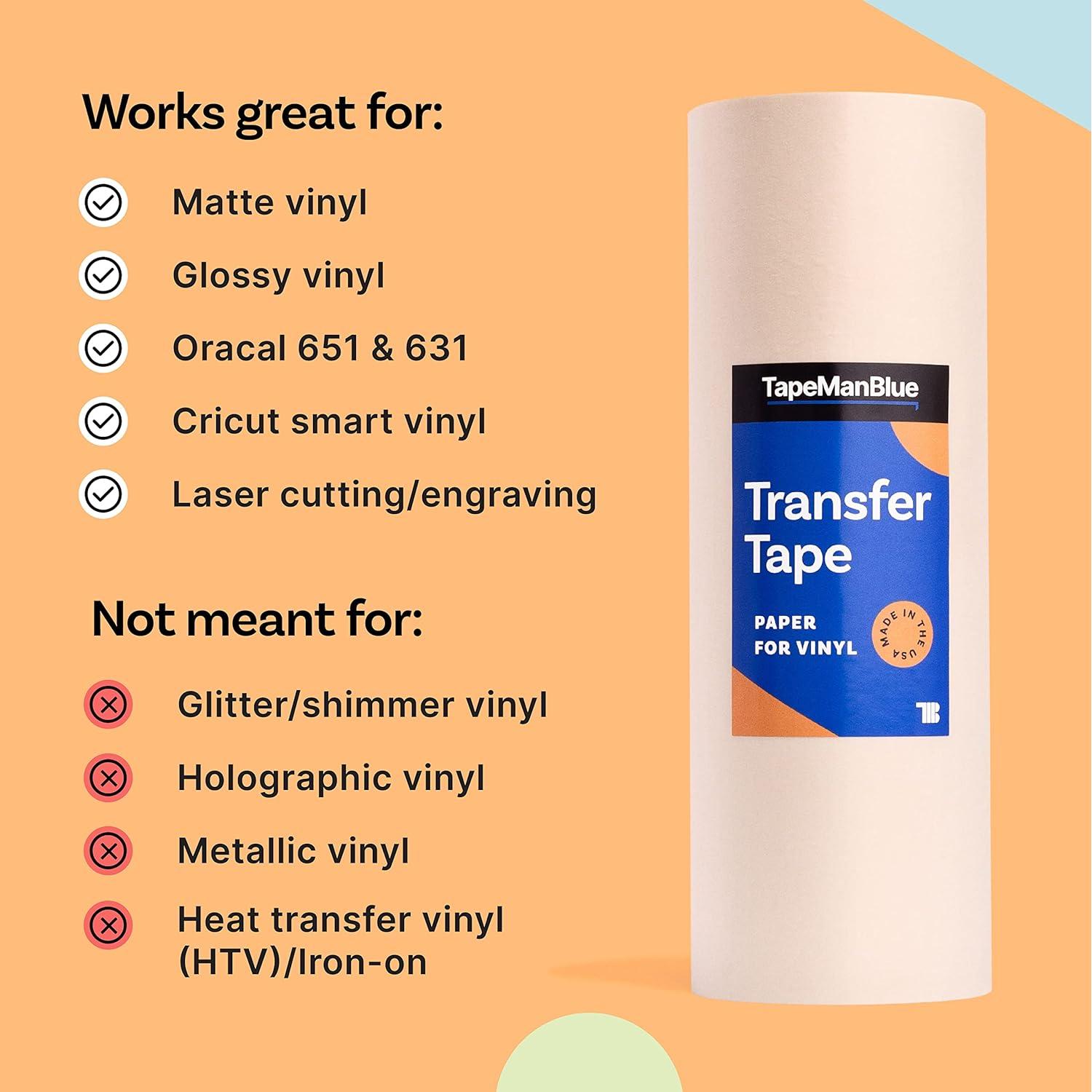 Cinta de Transferencia de Vinilo TapeManBlue 30x100cm