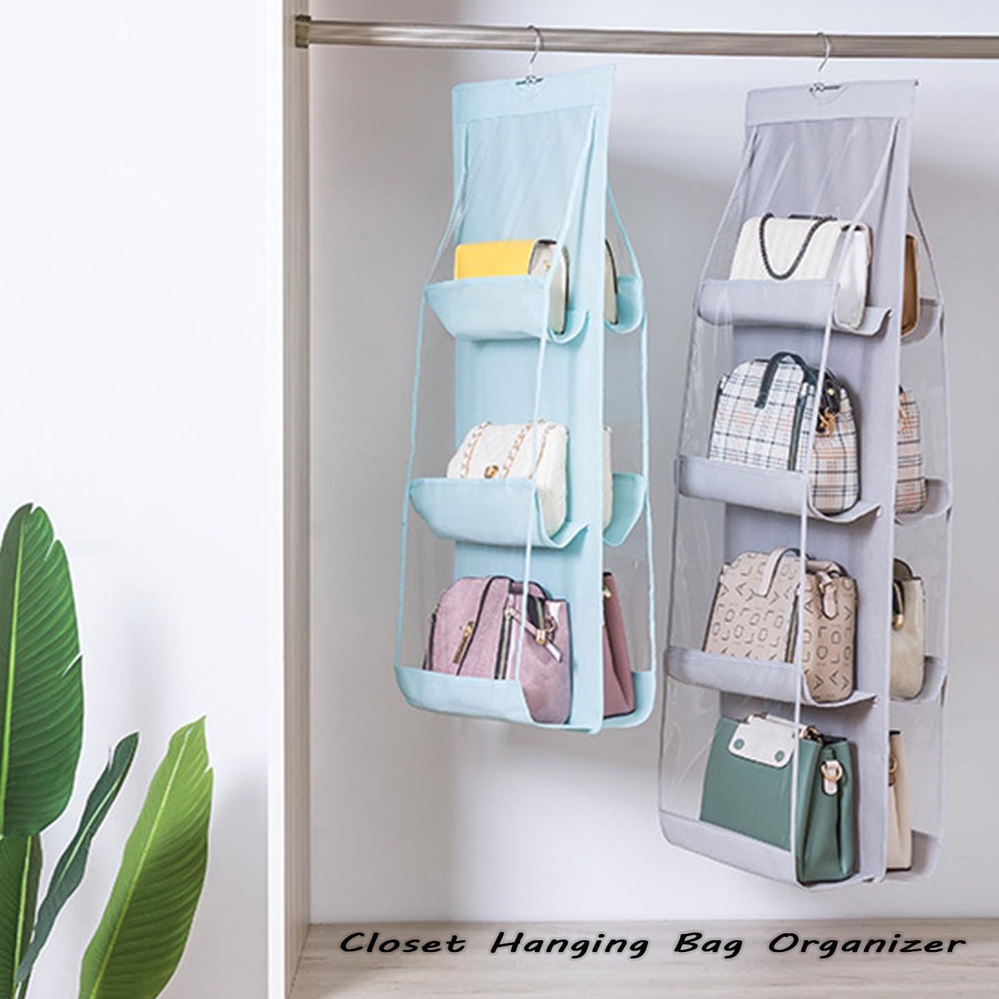 Organizador de Bolsos Colgante AARAINBOW 8 Bolsillos Gris