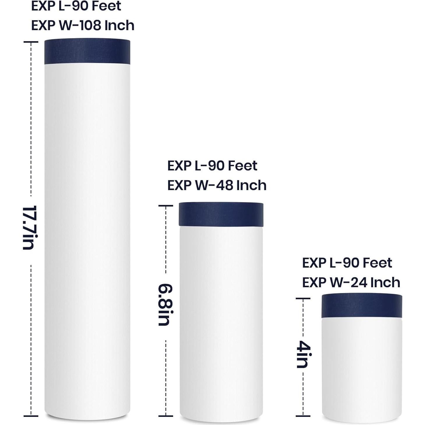 Cinta de Pintor con Plástico ADHES 27,43 m 3 Tamaños