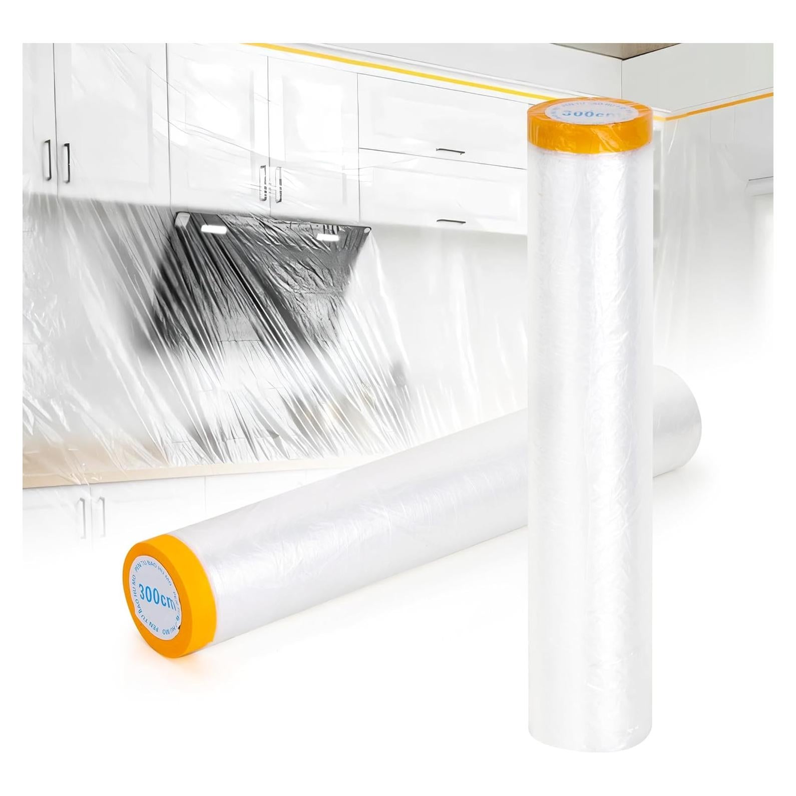 Película de Enmascarar Pre-Adhesiva MATUFF 2 Rollos 3.05 x 19.81 m