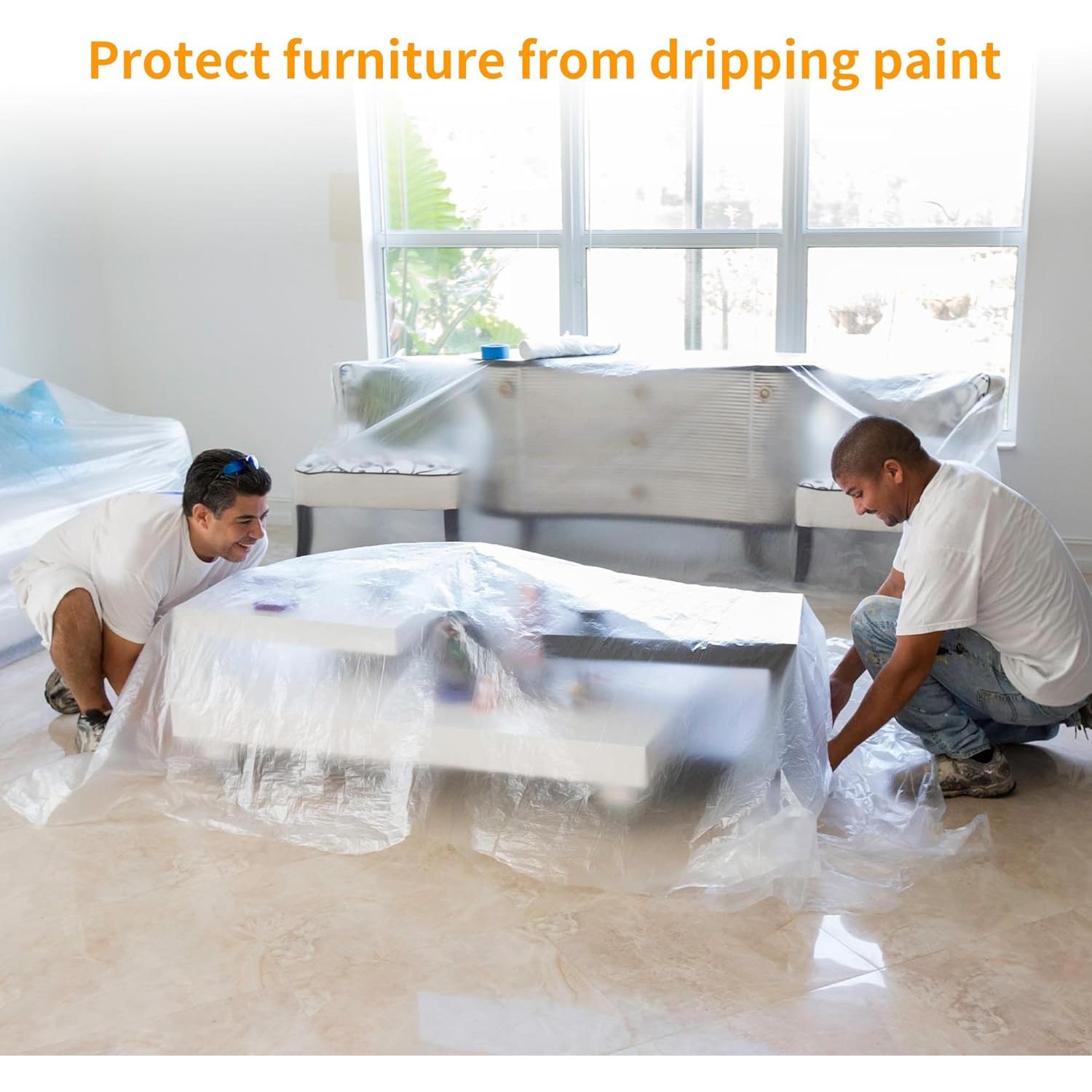 Película de Enmascarar Pre-Adhesiva MATUFF 2 Rollos 3.05 x 19.81 m