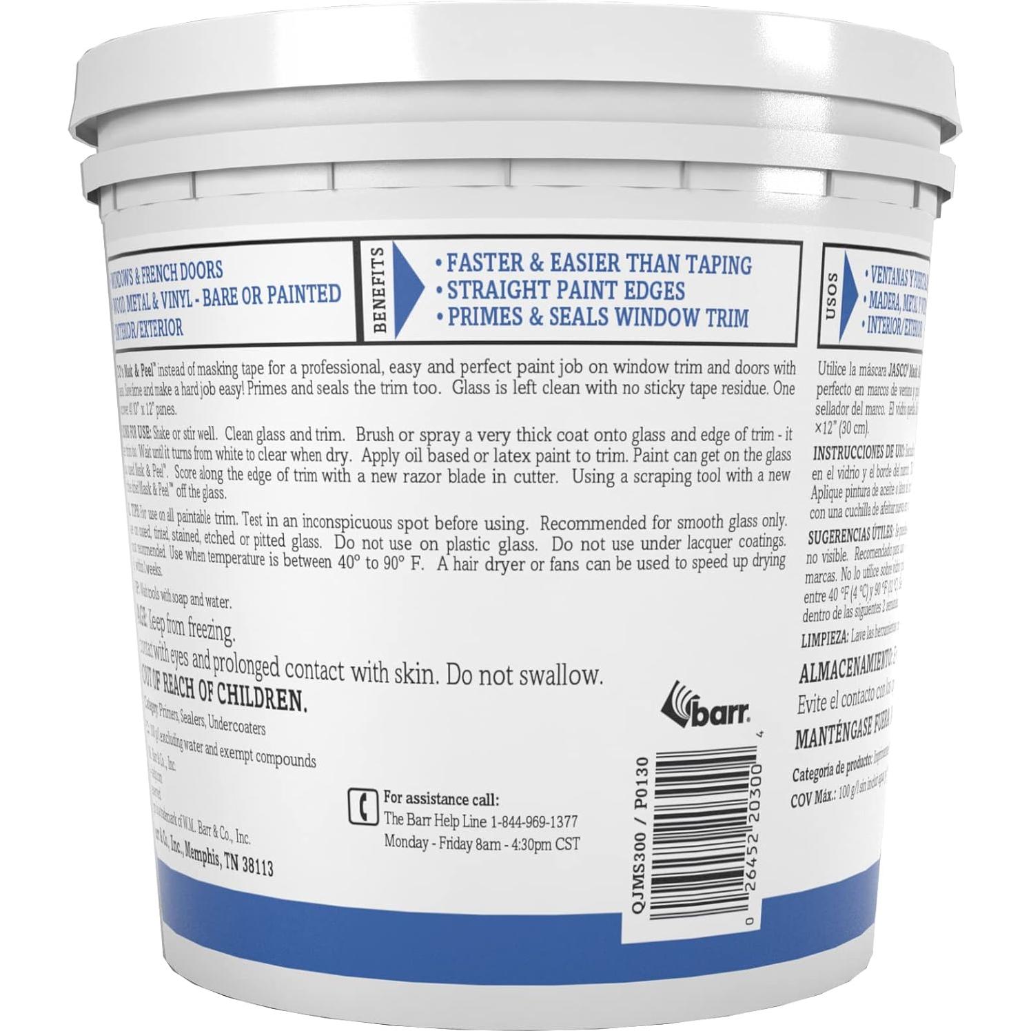 Jasco Máscara Líquida y Pelar 1 Cuarto - Pintura Profesional