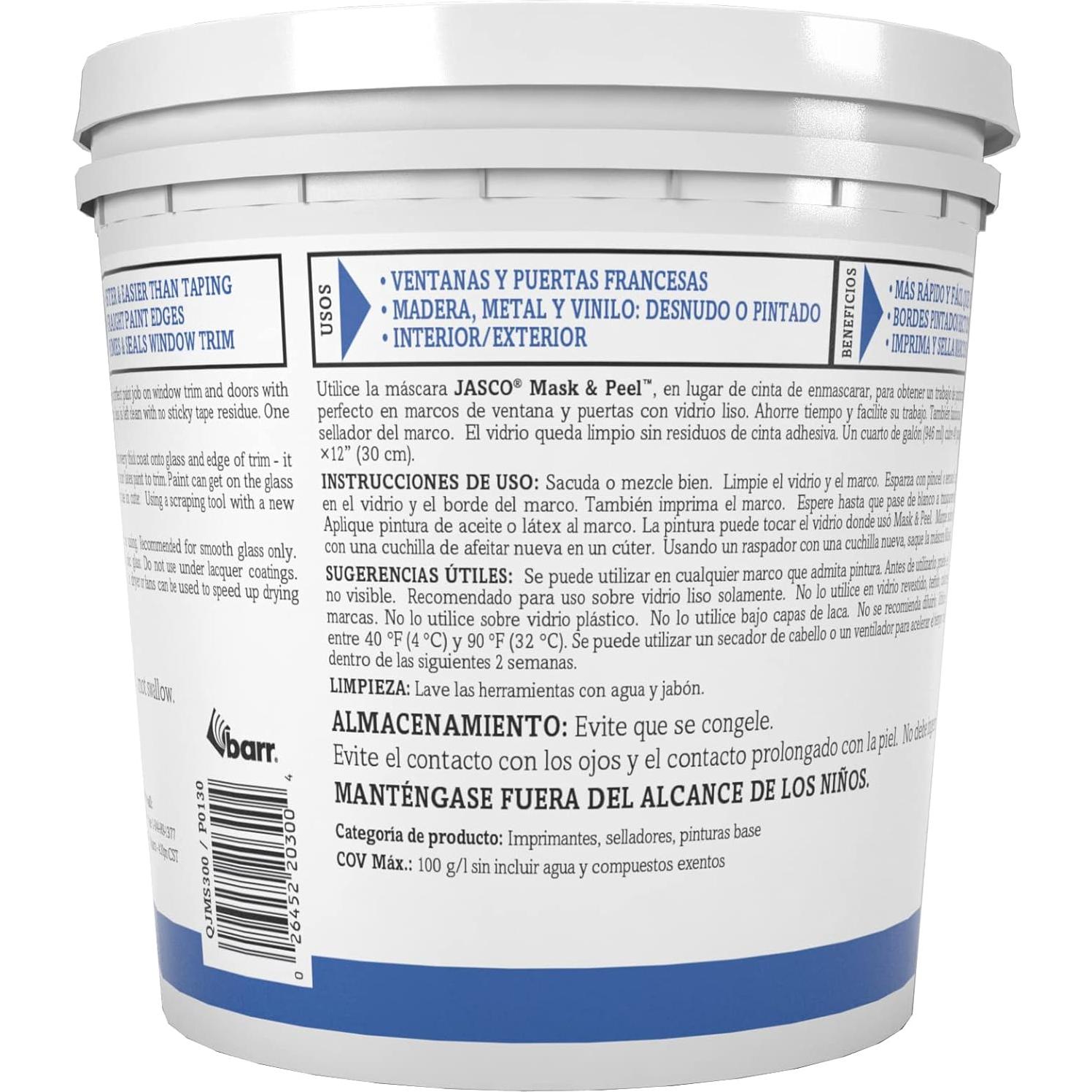 Jasco Máscara Líquida y Pelar 1 Cuarto - Pintura Profesional