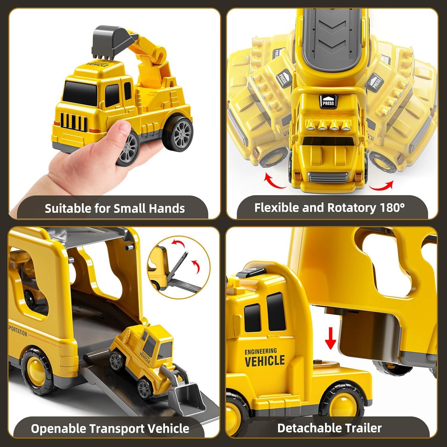 Camión de Construcción 7 en 1 JUKUDAHU para Niños