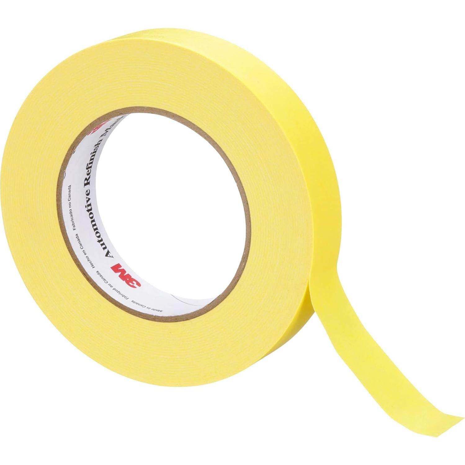 Cinta de Enmascarar Automotriz 3M 06653 Amarilla 24mm x 55m