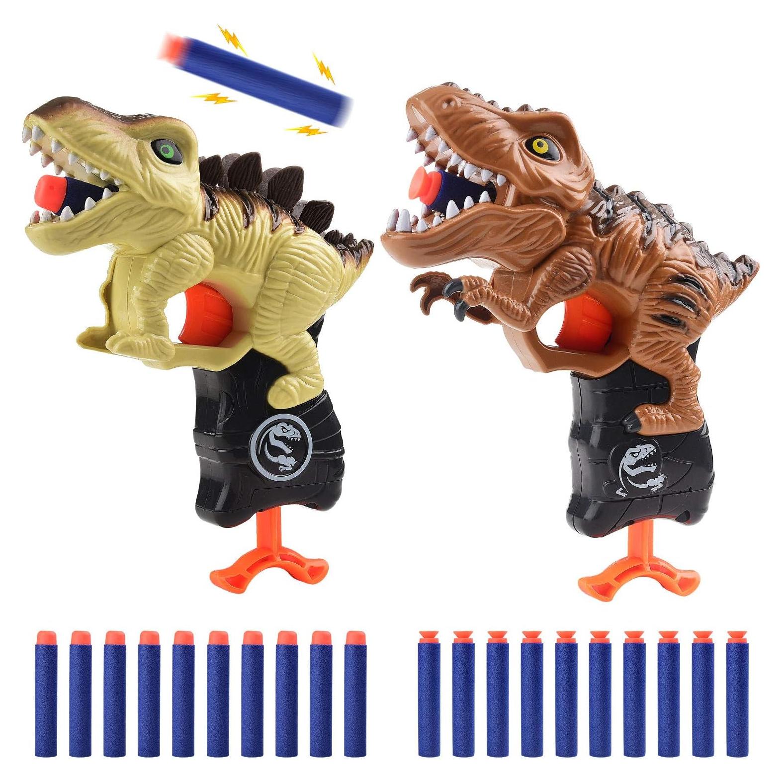Paquete de 2 Pistolas de Dinosaurio Happitry con Dardos