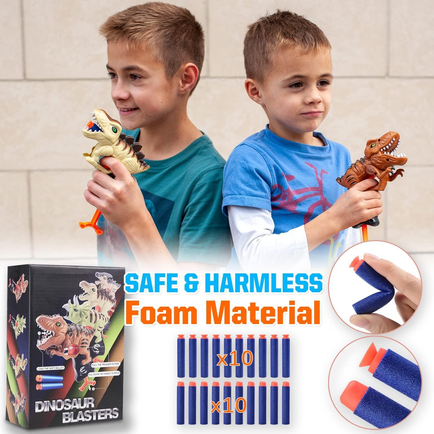 Paquete de 2 Pistolas de Dinosaurio Happitry con Dardos