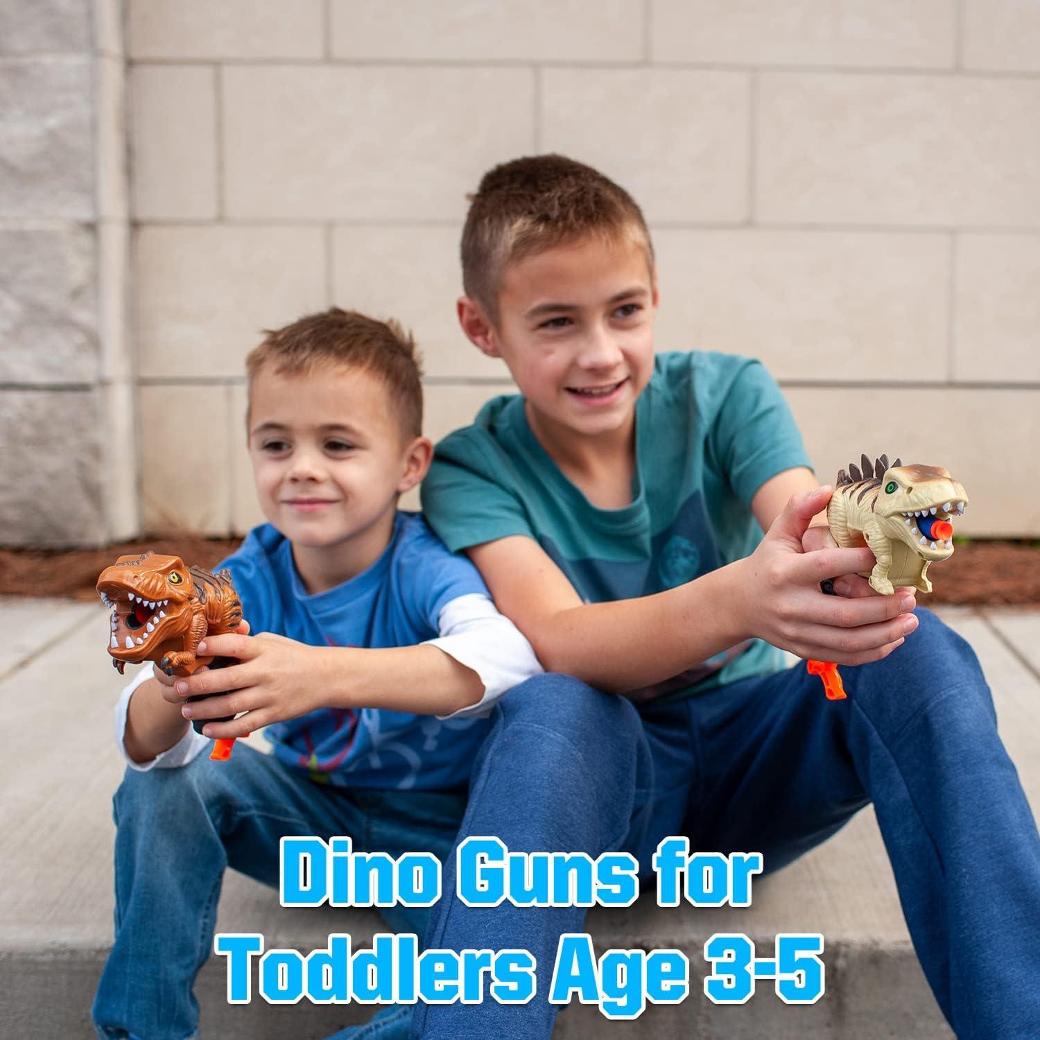 Paquete de 2 Pistolas de Dinosaurio Happitry con Dardos