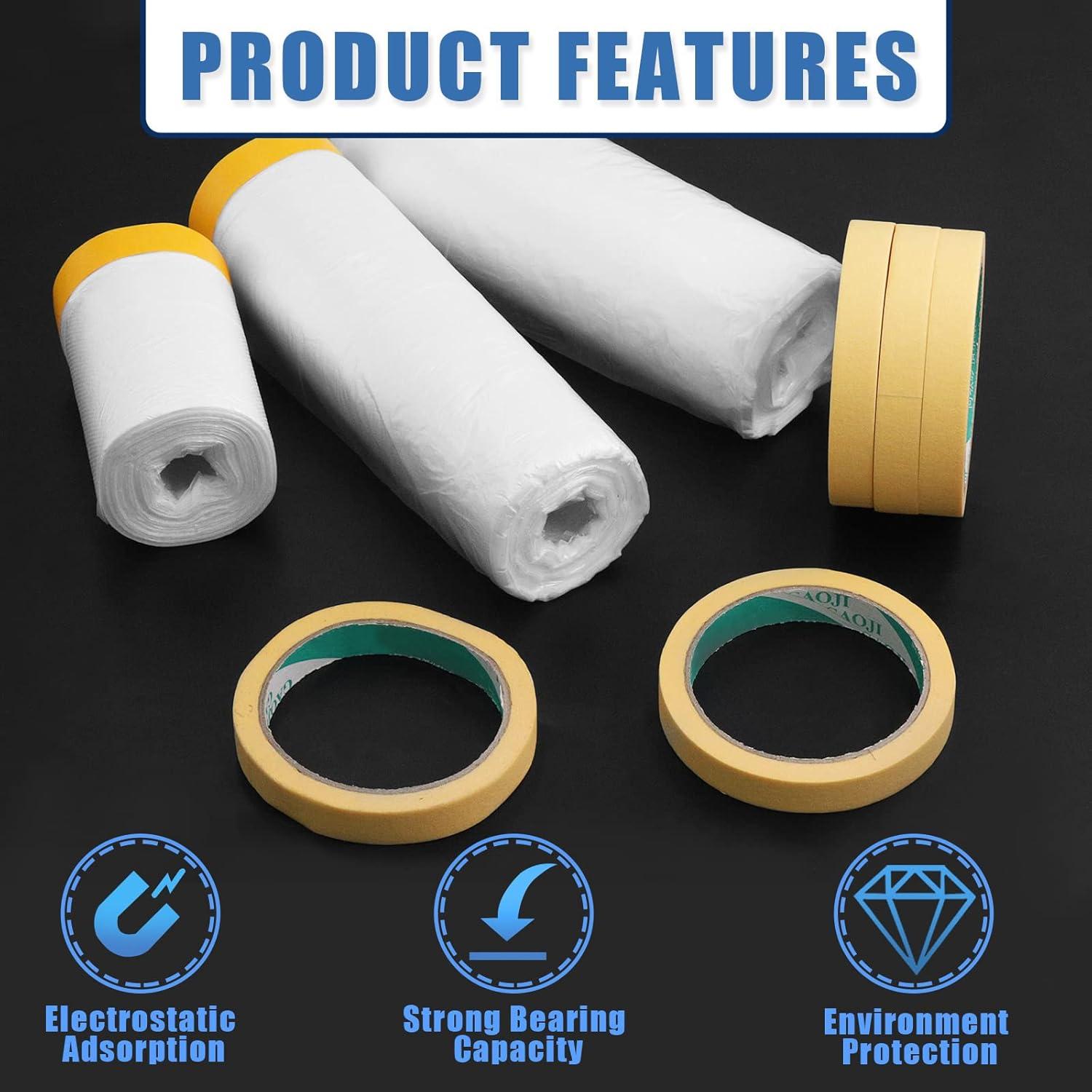 Conjunto de Cinta y Cubierta Glarks 8 Piezas para Pintura