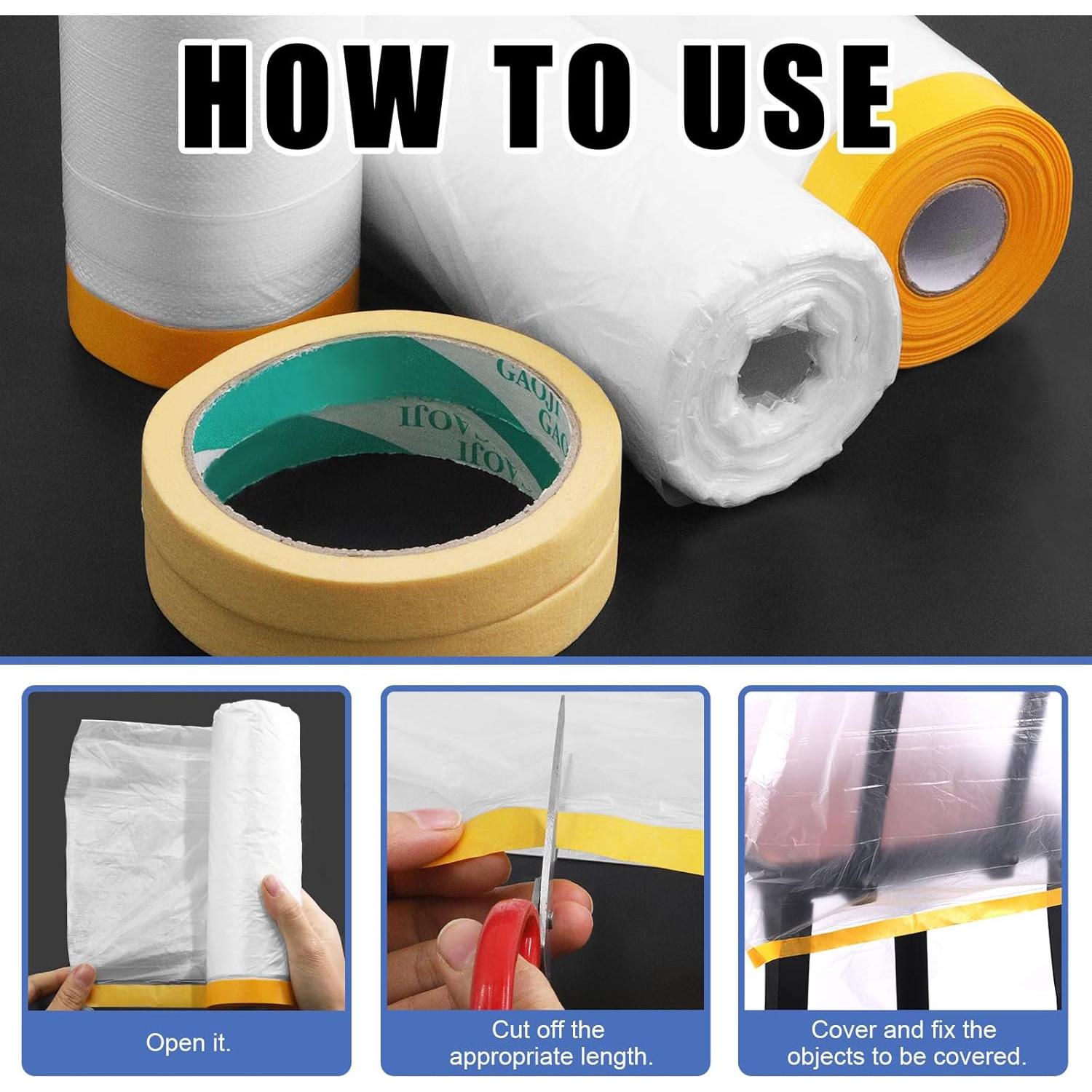 Conjunto de Cinta y Cubierta Glarks 8 Piezas para Pintura