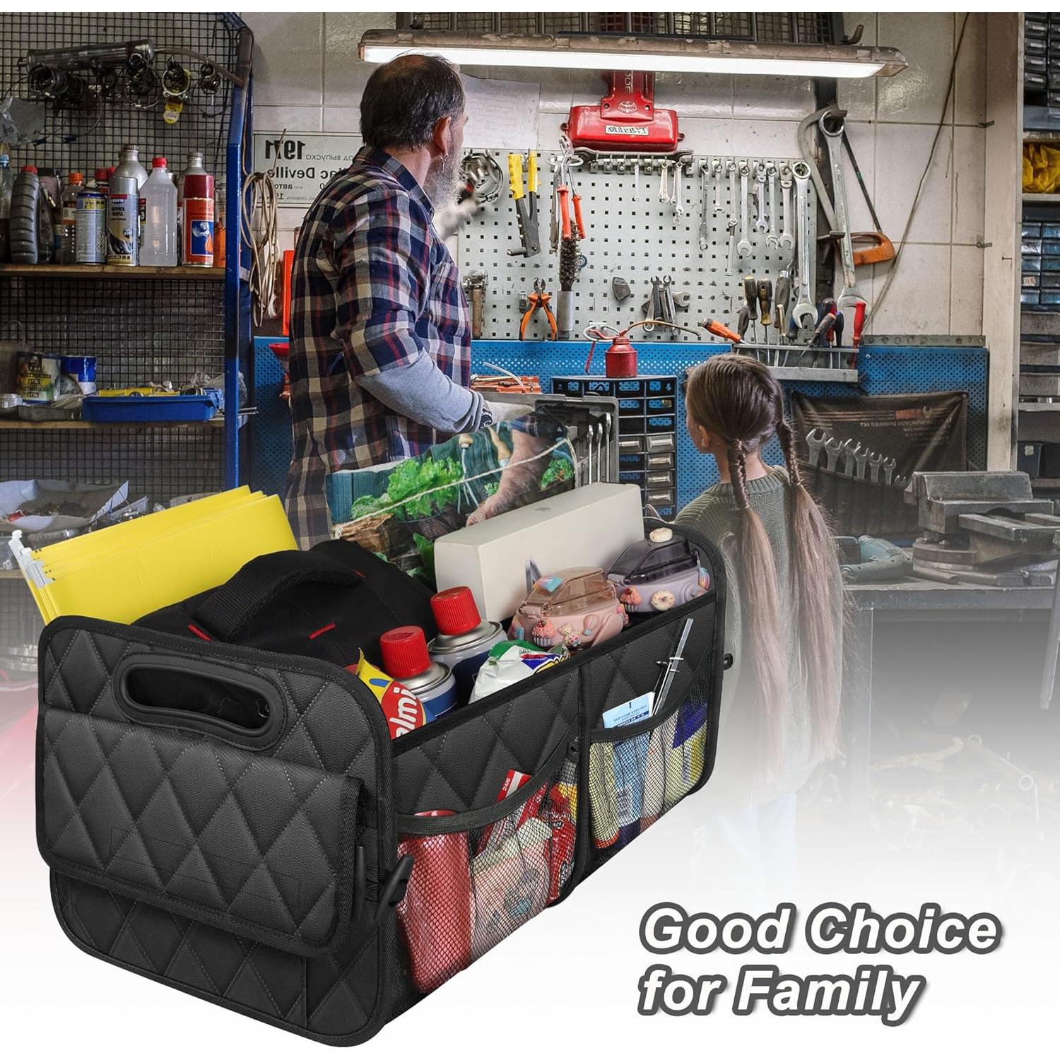 Organizador de Maletero Deosk 50L Impermeable Negro SUV