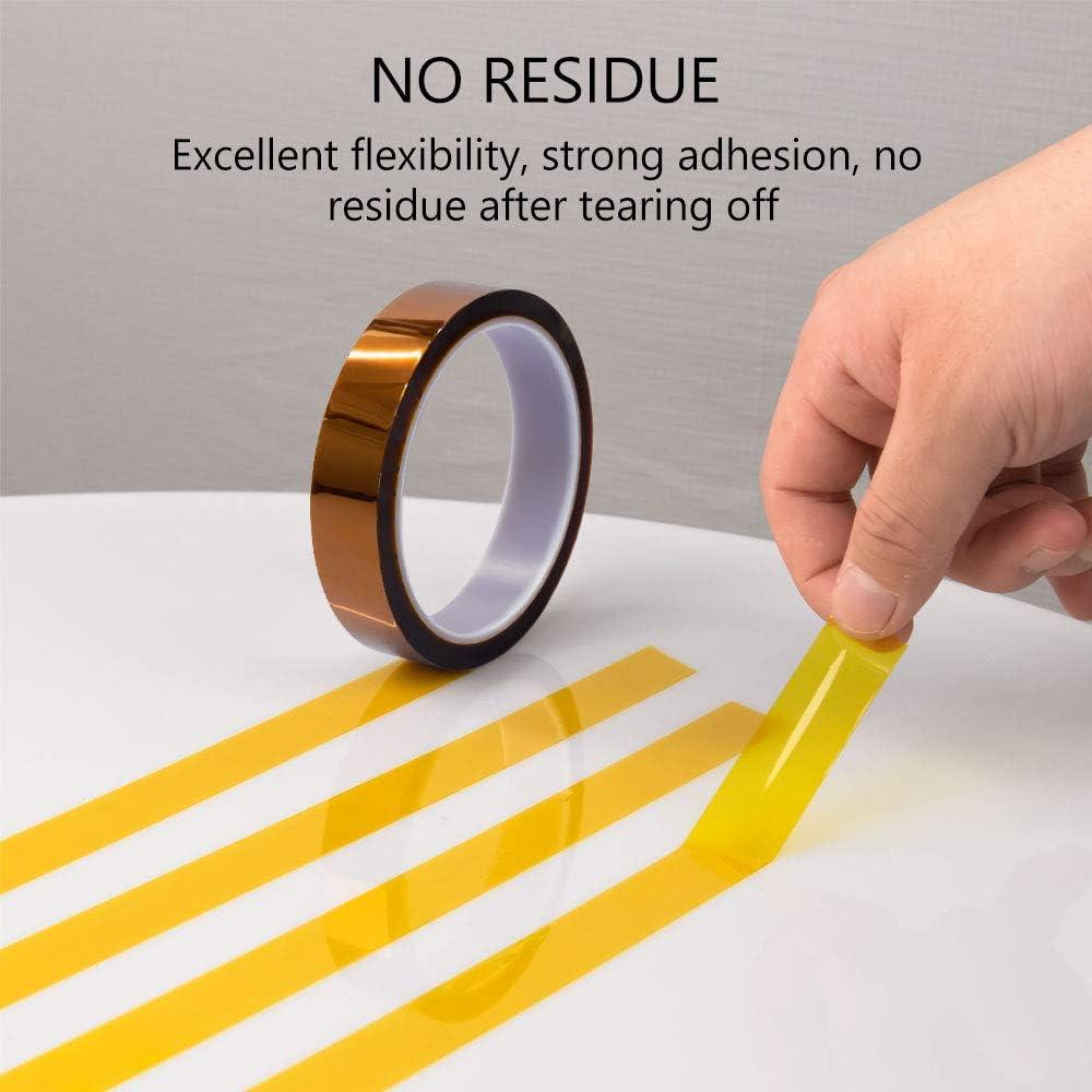 Cinta Kapton MYJOR Resistente al Calor 20mm x 33m 2 Rollos