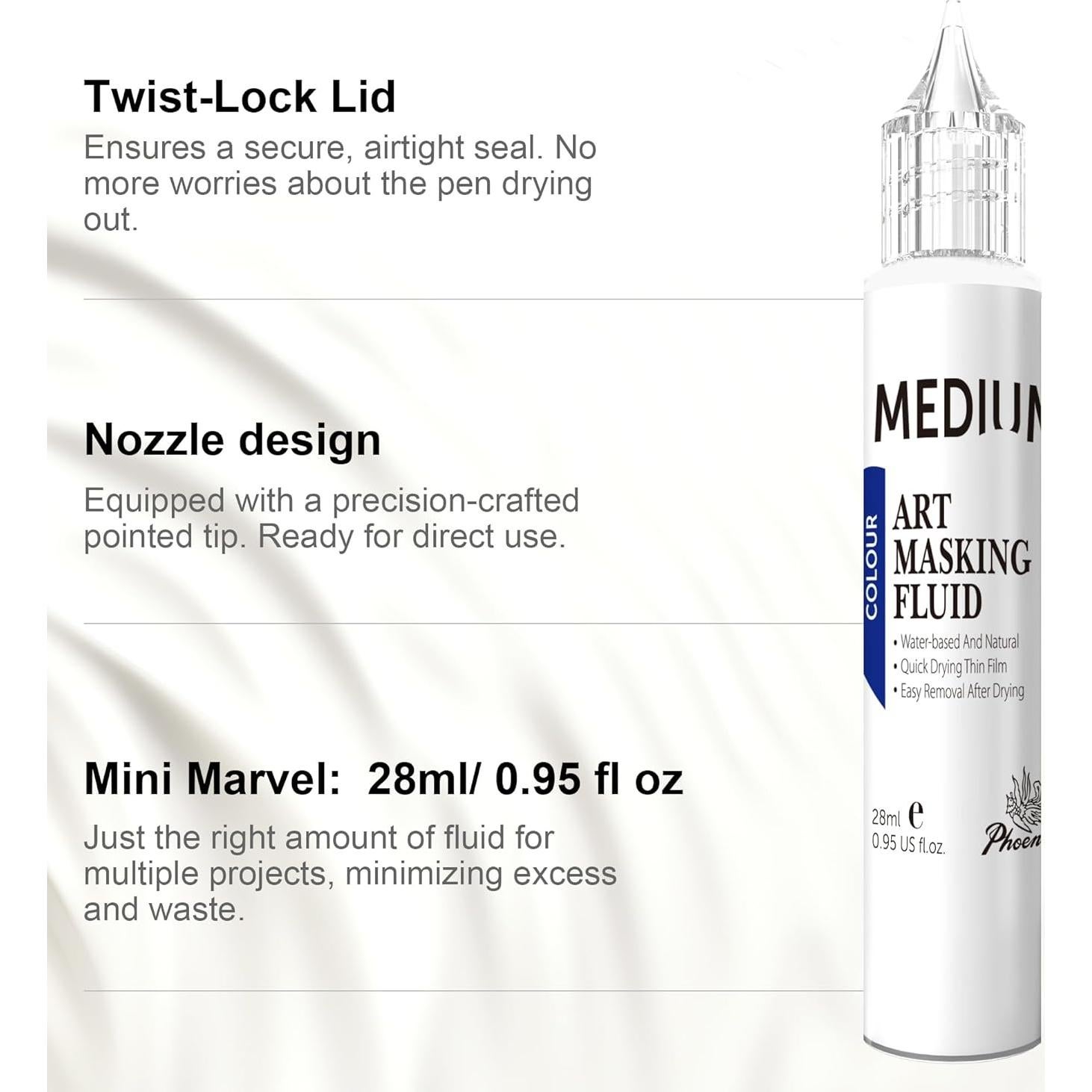 Fluido de Enmascarar AUREUO 25ml para Acuarela