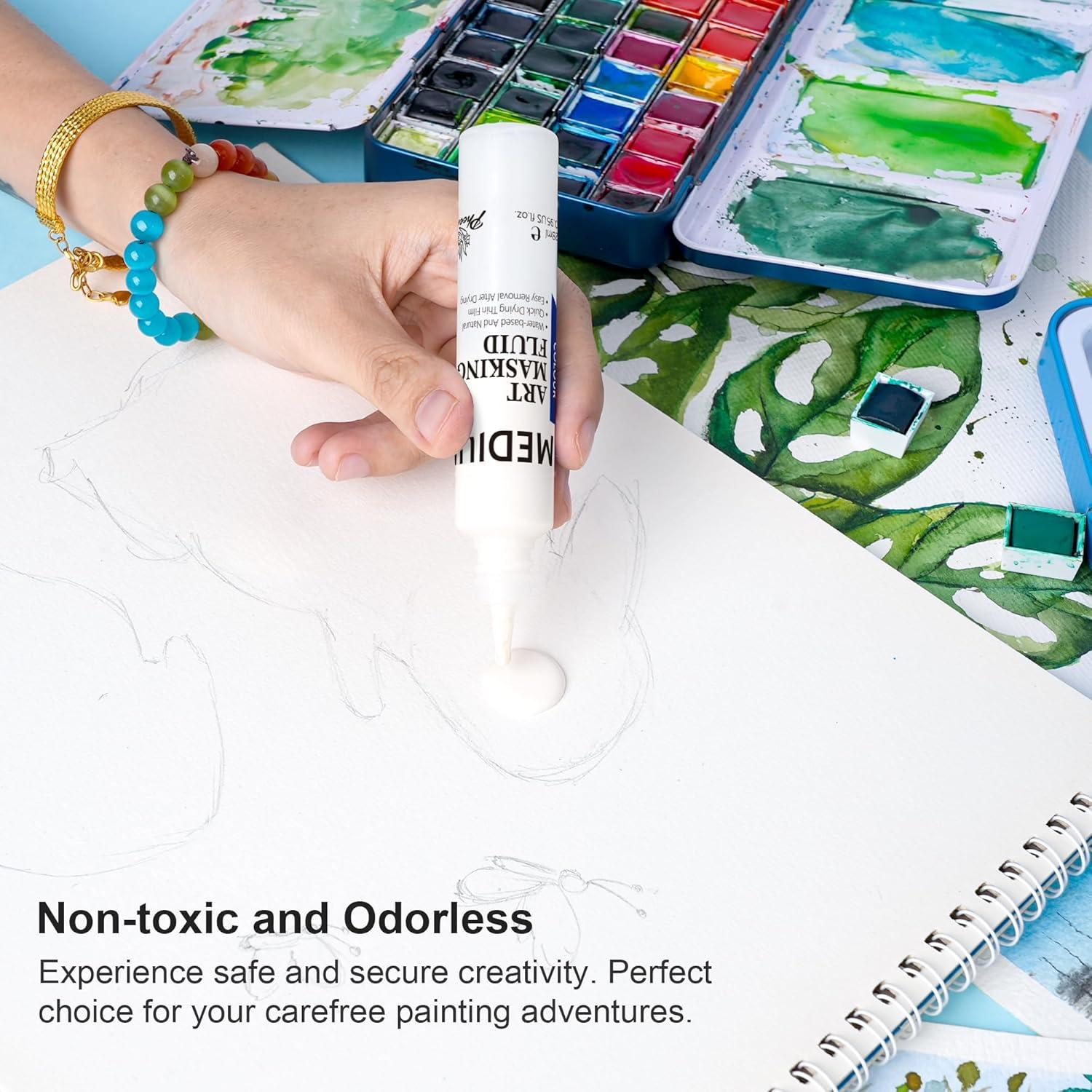 Fluido de Enmascarar AUREUO 25ml para Acuarela