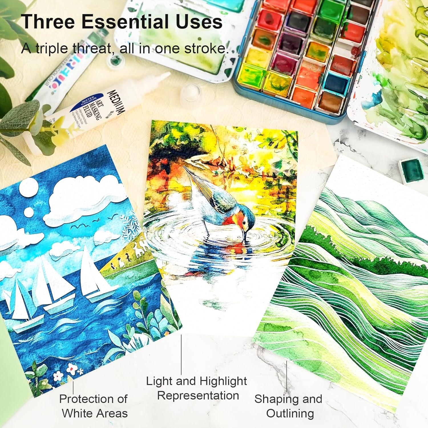 Fluido de Enmascarar AUREUO 25ml para Acuarela