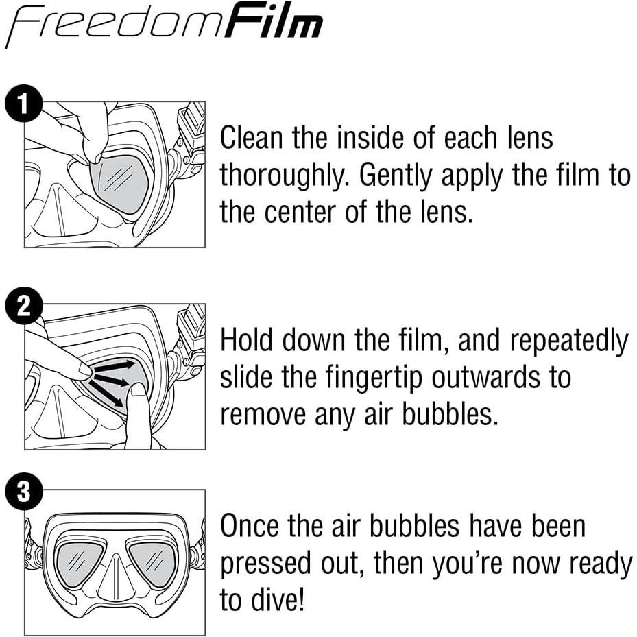 Película Antivaho TUSA Freedom para Máscaras de Buceo Grande