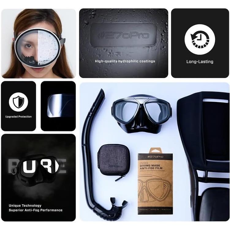 Película Antivaho 270Pro para Máscaras de Buceo TUSA