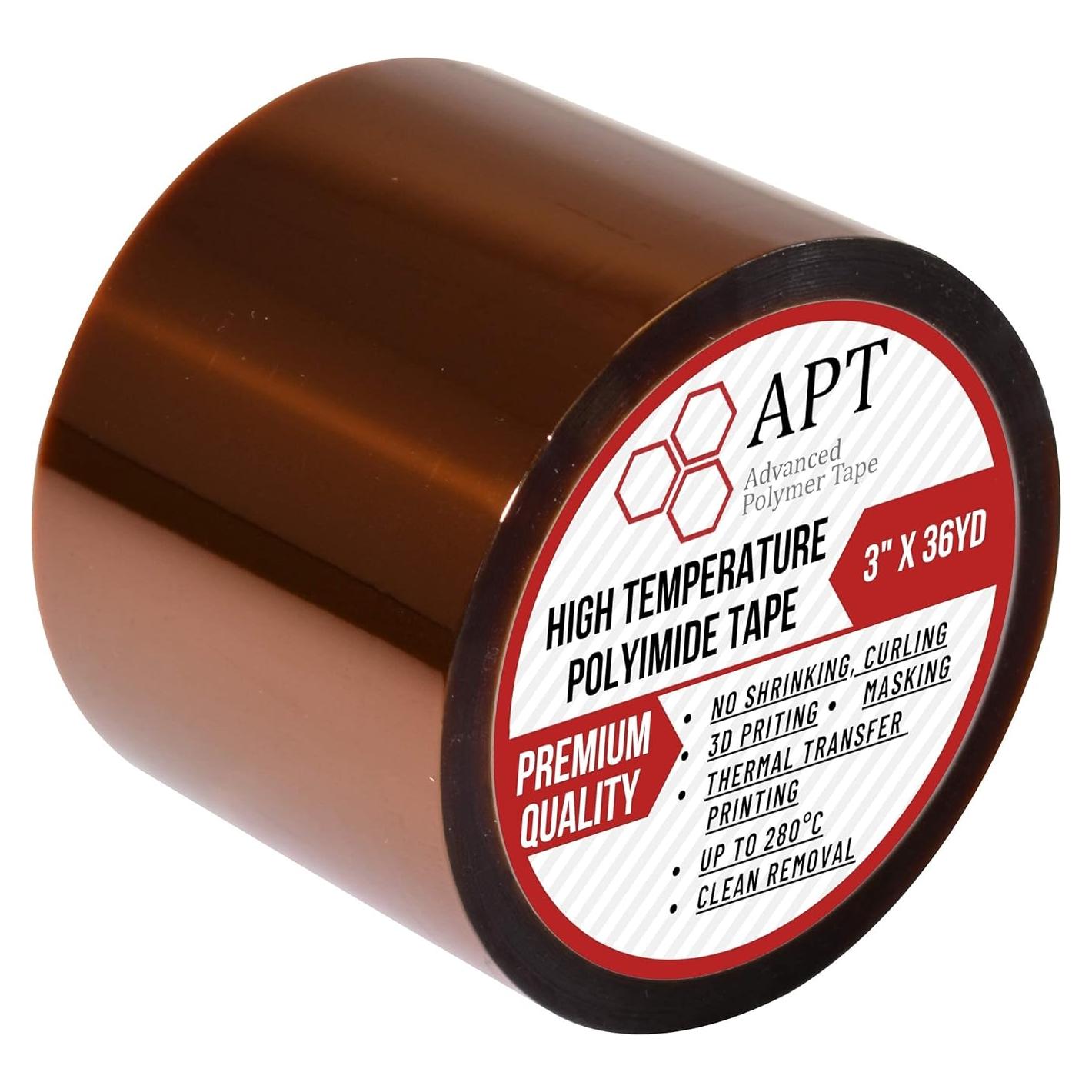 Cinta adhesiva poliimida APT 3" x 33 m alta temperatura