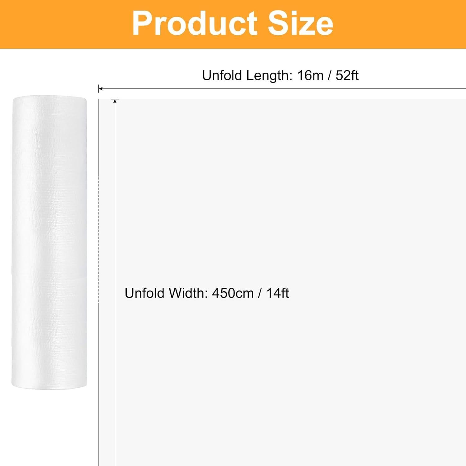 Tela Plástica 2 Rollos uxcell 4,27 x 15,85 m Impermeable