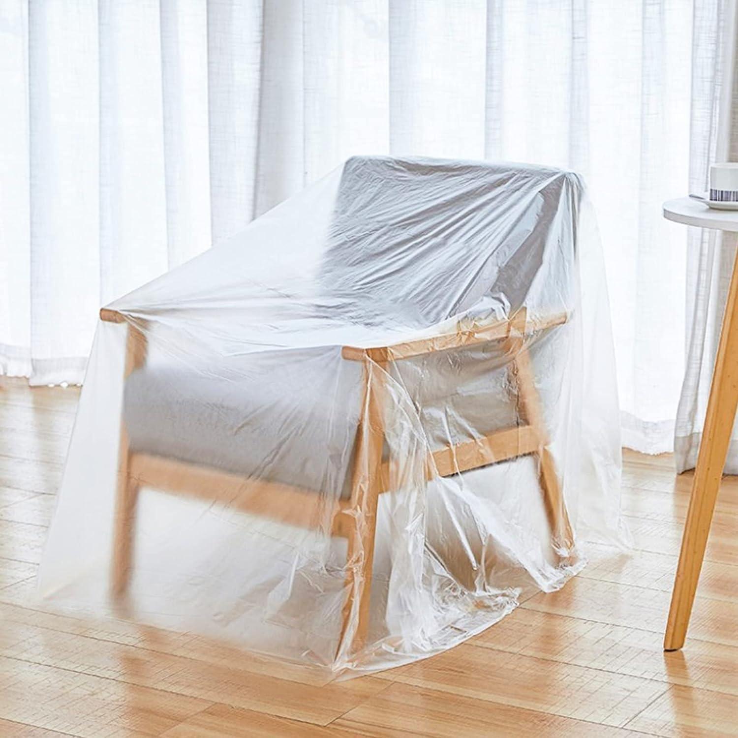 2 Rollos Tela Plástica Protectora DODODIY 4x20m A Prueba de Agua