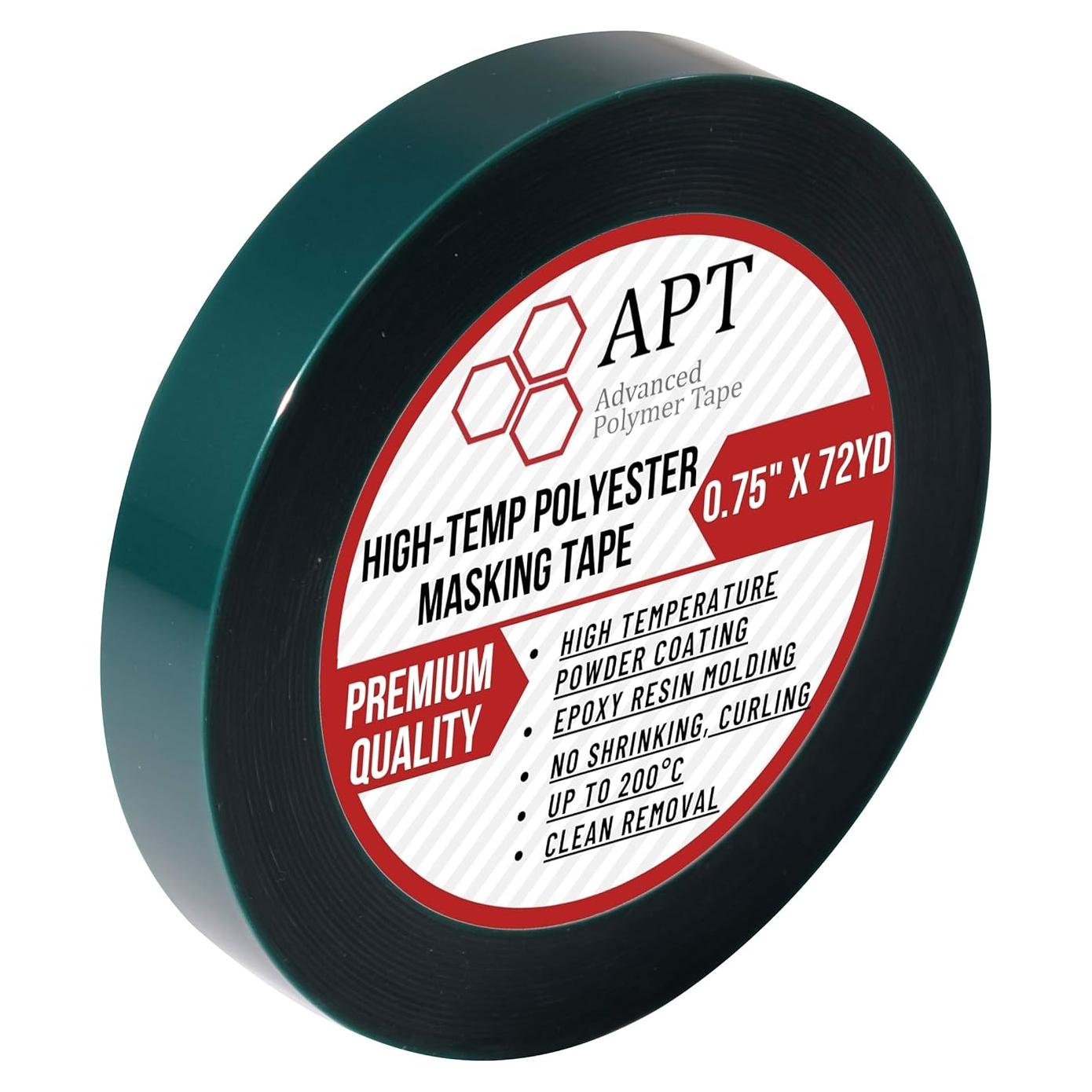 Cinta de poliéster APT 3.5 mil 0.75" x 65.53m alta temperatura