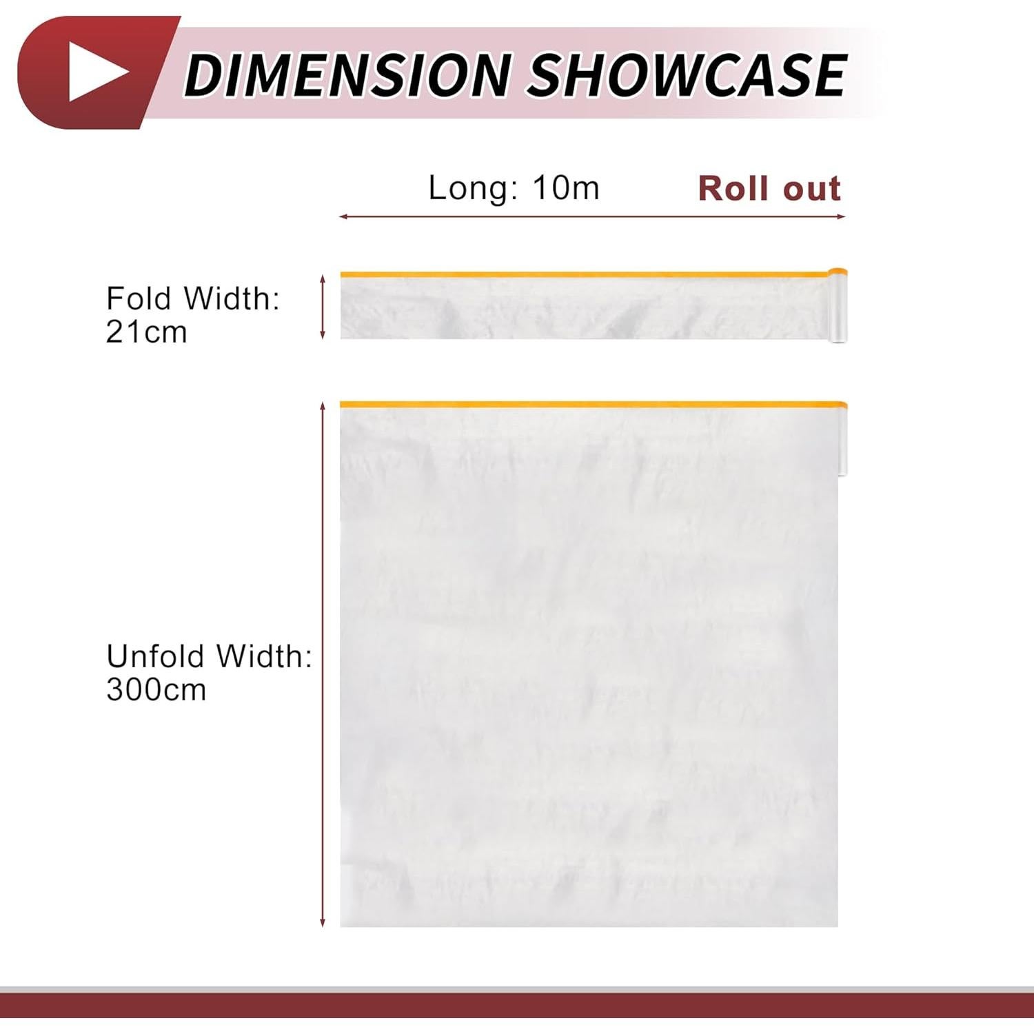 Rollo de Película de Enmascarar HEROFFIX 1000x300cm PE