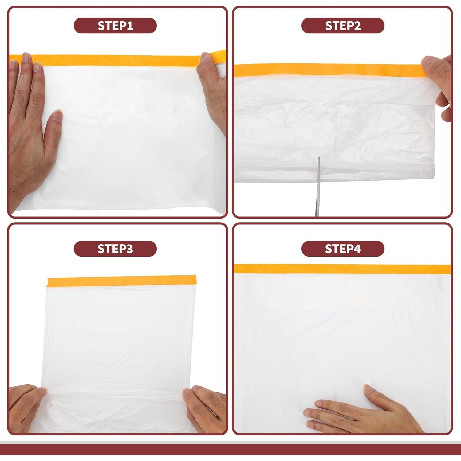 Rollo de Película de Enmascarar HEROFFIX 1000x300cm PE