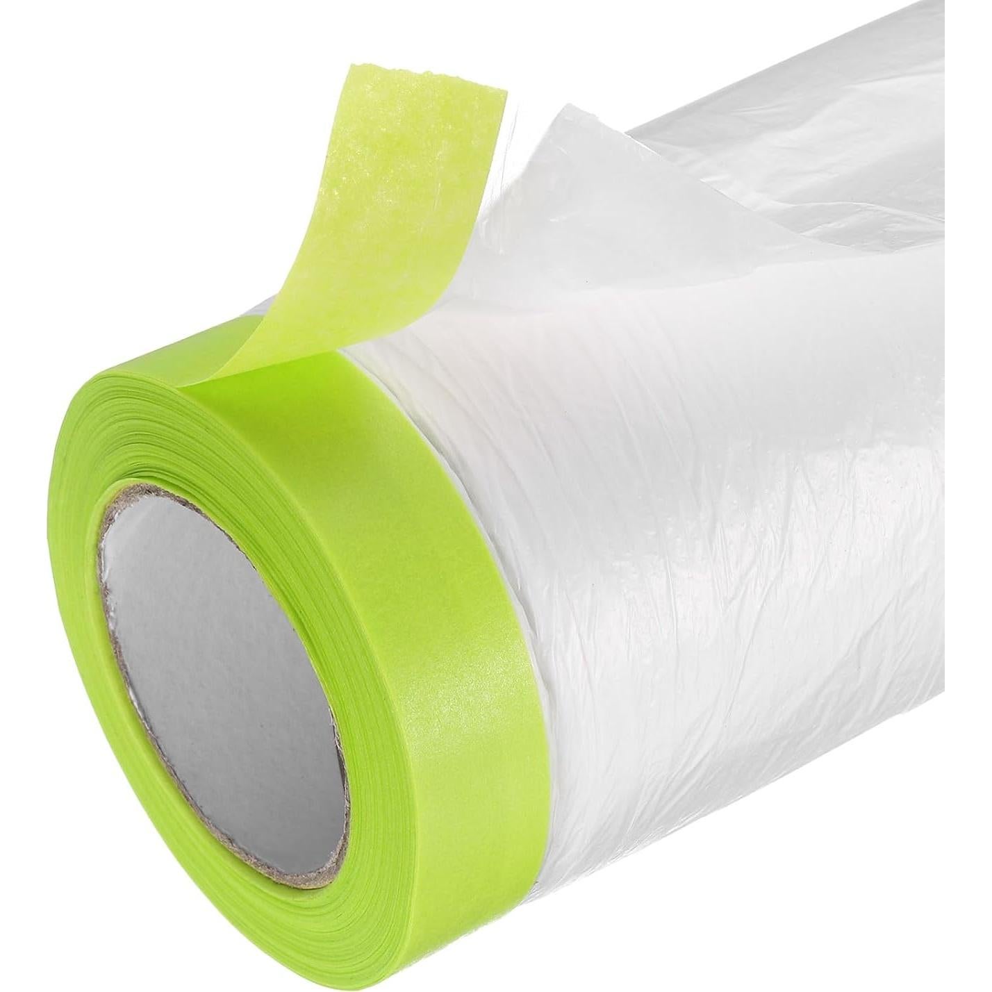 Película de Enmascarar Pre-Cinta uxcell 1.5m x 20m Verde