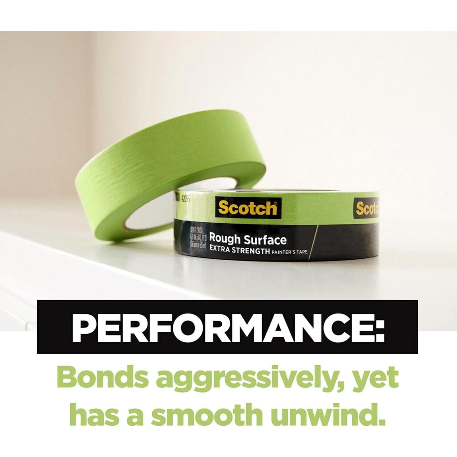 Cinta de Pintor Scotch Verde 1.41" x 55 m Superficie Rugosa