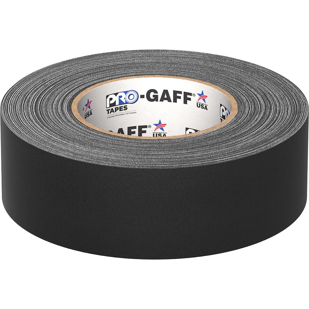 Cinta Gaffer Pro Negra 5,08 cm x 50,29 m Adhesivo Goma