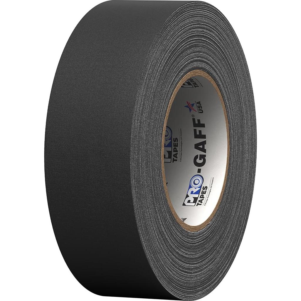 Cinta Gaffer Pro Negra 5,08 cm x 50,29 m Adhesivo Goma