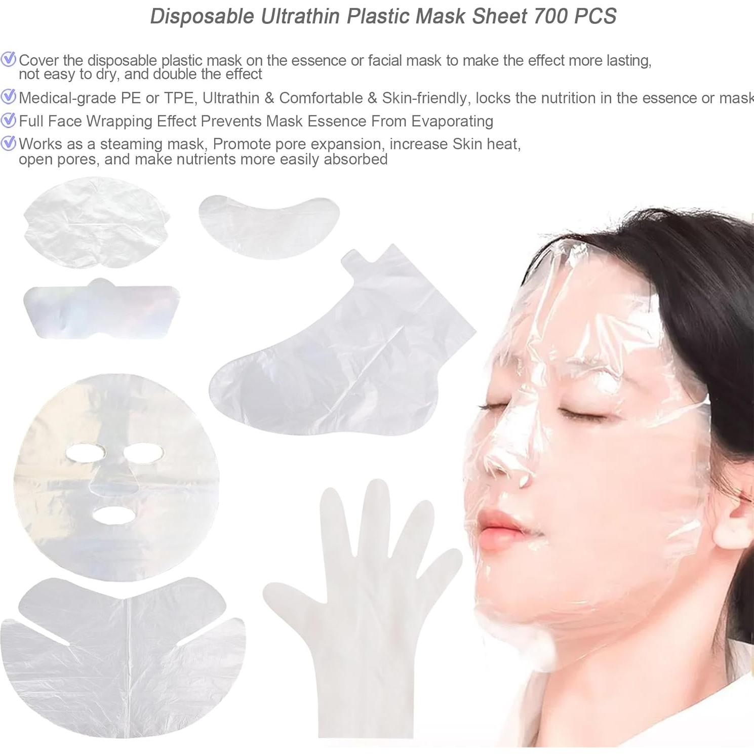 GELMAY 700PCS Máscaras Faciales Desechables Hidratantes