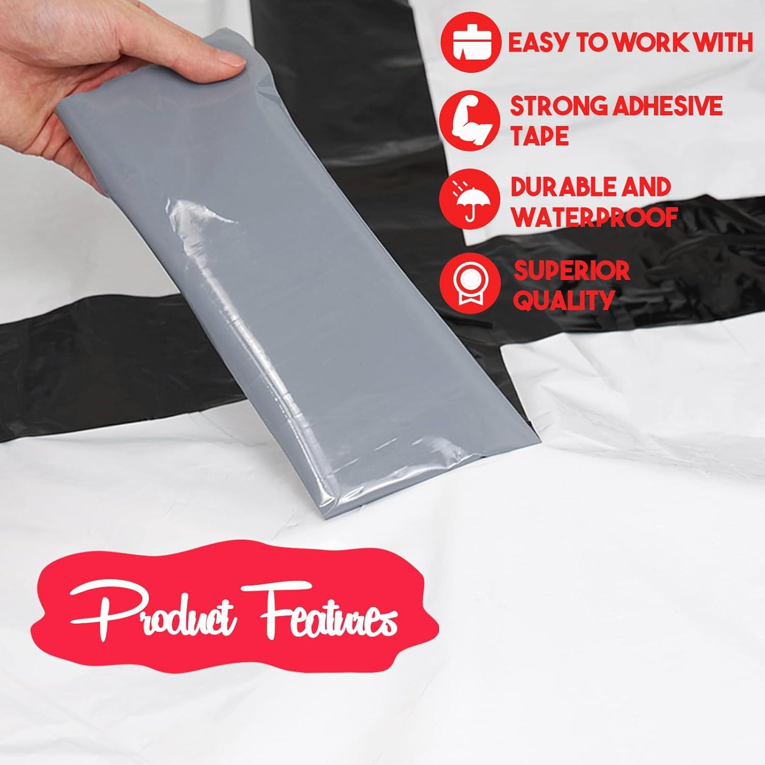 Cinta de Polietileno 15 cm x 61 m Autrends Sellado Negro