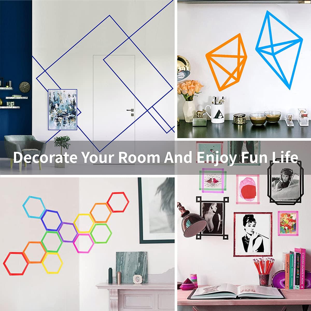 Cinta de Enmascarar Colorida CHIYUNS 8 Rollos 5,08 cm x 9,14 m