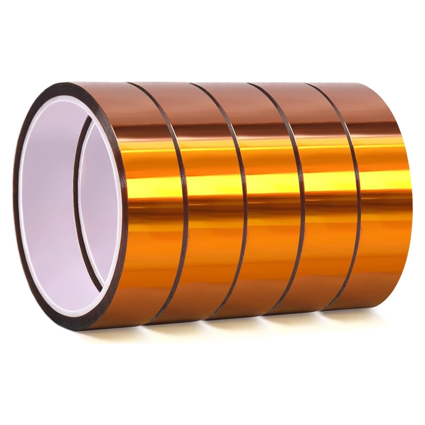 Cinta de Poliamida QILIMA 5 Rollos 2,54cm x 33m Resistente Calor